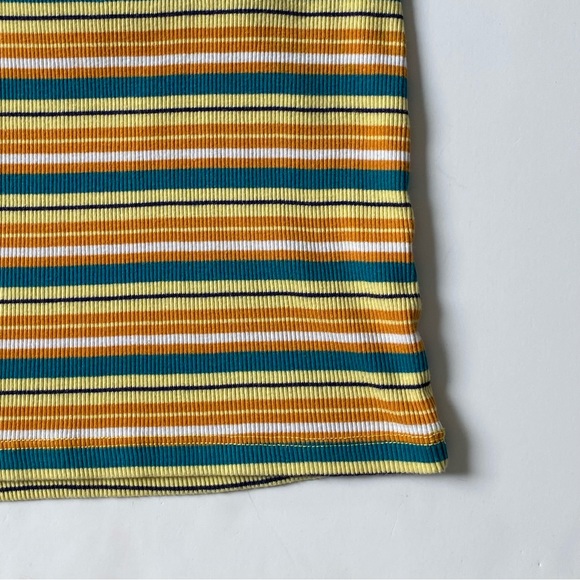 Care Bears Size Small 6 7 Funshine Bear Orange Green Tank Top Stripes Girls EUC - Picture 5 of 16